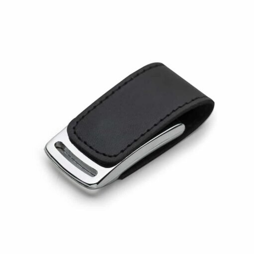 PEN DRIVE DE COURO 8GB SPX-00055-8GB NA COR PRETO