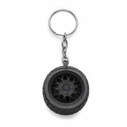 CHAVEIRO FORMATO PNEU  SPX-10123 NA COR PRETO