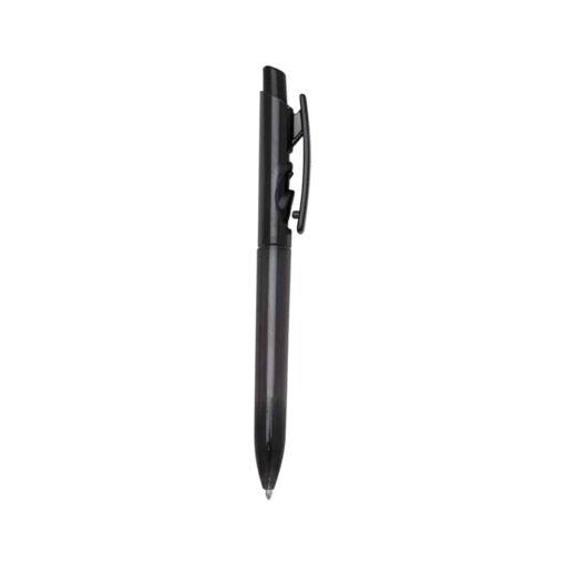 CANETA PLÁSTICA TRANSLUCIDA  SPX-01097T NA COR PRETO