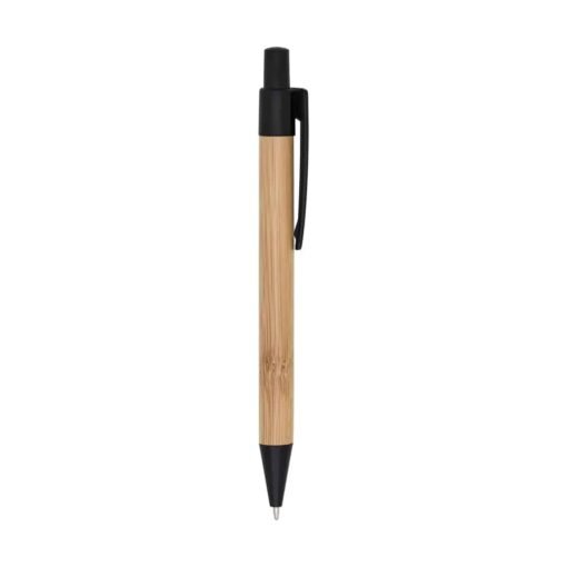 CANETA BAMBU C DETALHES PLASTICOS  SPX-12172 NA COR PRETO