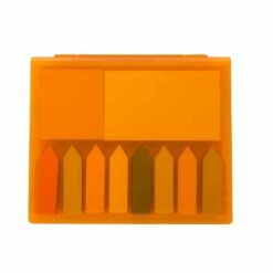 BLOCO DE ANOT. C/ AUTOADESIVOS SPX-12205 NA COR LARANJA