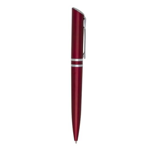CANETA PLÁSTICA C/ 2 ANEIS  SPX-12415 NA COR VERMELHO