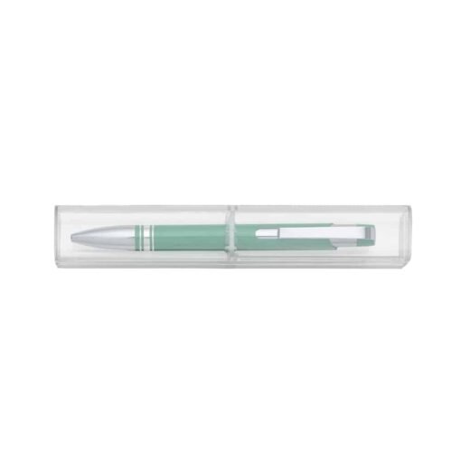 CANETA SEMI - METAL C/ TUBINHO ACRILICO  SPX-12653 NA COR VERDE