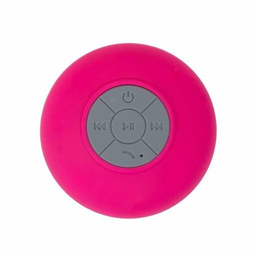 CAIXINHA DE SOM C/VENTOSA CAIXA ACRÍLICA  SPX-12926AC NA COR ROSA