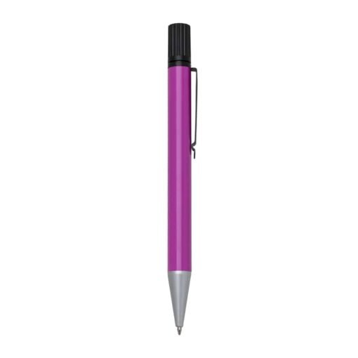CANETA DE METAL C/ MARCA TEXTO  SPX-13259 NA COR ROSA