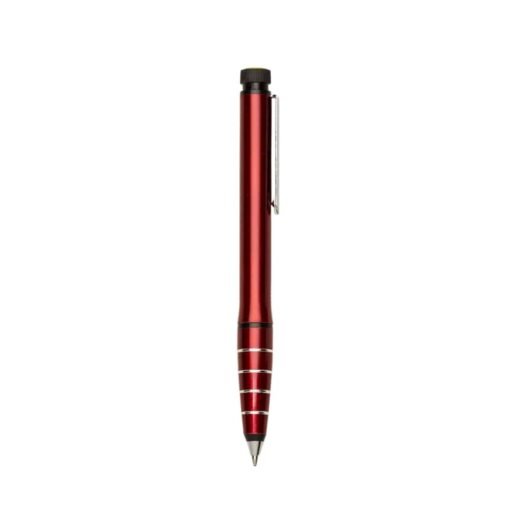 CANETA DE METAL C/ MARCA TEXTO C/ 4 ANEIS  SPX-P@13438 NA COR VERMELHO