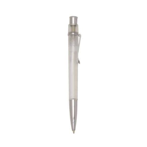 CANETA PLÁSTICA  SPX-00445 NA COR BRANCO OU TRANSPARENTE
