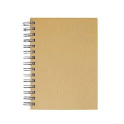 AGENDA WIRE-O METALIZADA  SPX-14026 NA COR DOURADO