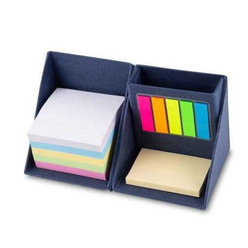 BLOCO DE ANOTAÇÕES CUBO  SPX-12516B NA COR AZUL