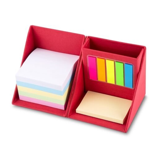 BLOCO DE ANOTAÇÕES CUBO  SPX-12516B NA COR VERMELHO