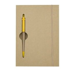 BLOCO DE ANOTAÇÕES C/ CANETA ECOLÓGICA  SPX-13005 NA COR AMARELO
