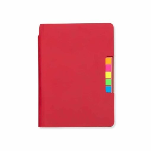 CADERNO C/ AUTOADESIVO SPX-14413 NA COR VERMELHO