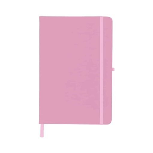 CADERNETA EMBORRACHADA COM PORTA CANETA SPX-14092SN NA COR ROSA