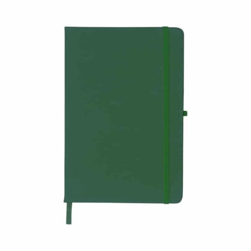 CADERNETA EMBORRACHADA COM PORTA CANETA SPX-14092SN NA COR VERDE