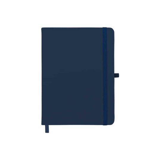CADERNETA EMBORRACHADA COM PORTA CANETA SPX-14429S NA COR AZUL