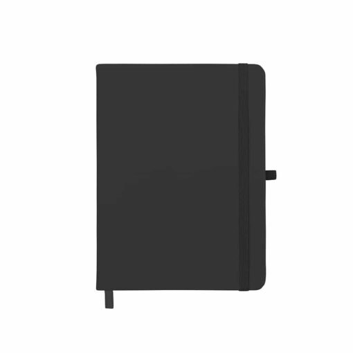 CADERNETA EMBORRACHADA COM PORTA CANETA SPX-14429S NA COR PRETO
