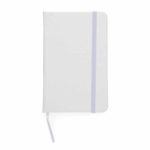 CADERNETA DE COURO SINTÉTICO SPX-12595I NA COR BRANCO OU TRANSPARENTE