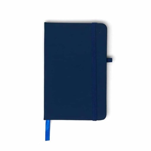 CADERNETA EMBORRACHADA COM PORTA CANETA SPX-14091 NA COR AZUL