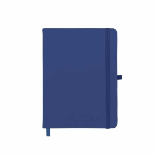 CADERNETA EMBORRACHADA COM PORTA CANETA SPX-14429P NA COR AZUL