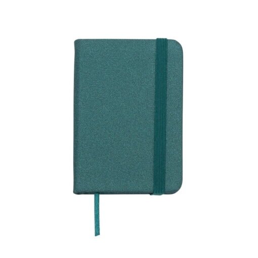 MINI CADERNETA SINTÉTICA BRILHANTE SPX-03024 NA COR VERDE