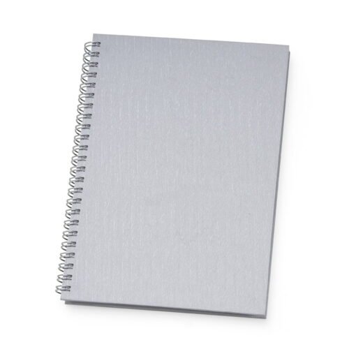 CADERNO DE NEGÓCIOS PEQUENO  SPX-13928 NA COR PRATA