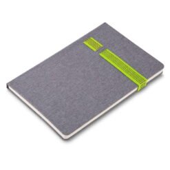 CADERNO C/ ELASTICO P/ CANETA/CELULAR SPX-14036 NA COR VERDE