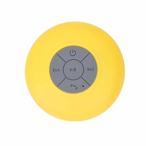 CAIXINHA DE SOM C/VENTOSA CAIXA ACRÍLICA  SPX-12926AC NA COR AMARELO