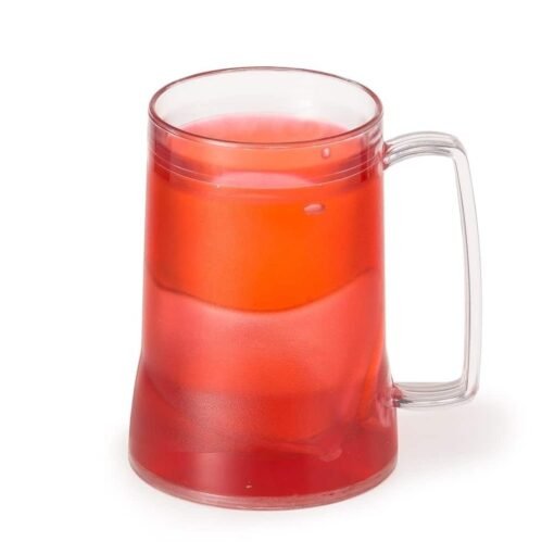 CANECA ACRÍLICA C/ GEL  SPX-12508 NA COR LARANJA