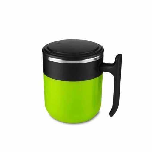 CANECA PLÁSTICA COM INOX 350 ML SPX-14770 NA COR VERDE