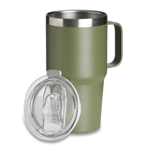 Alternative view of Caneca Com Logo Térmica 700Ml - verde com detalhes em inox