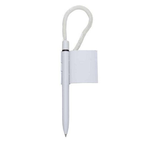 CANETA BALCÃO PLASTICA SUPORTE FORMATO QUADRADO SPX-11825 NA COR BRANCO