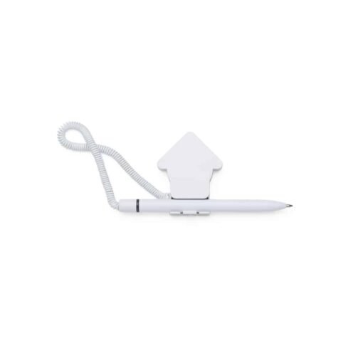 CANETA BALCÃO PLASTICA SUPORTE FORMATO CASA SPX-11824 NA COR BRANCO