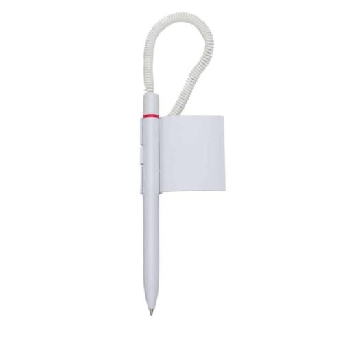 CANETA BALCÃO PLASTICA SUPORTE FORMATO QUADRADO SPX-11825 NA COR BRANCO
