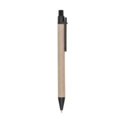 CANETA ECOLÓGICA C/ CLIP PLÁSTICO SPX-00002 NA COR PRETO