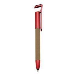 CANETA ECOLÓGICA BASE P/ CELULAR SPX-00708P NA COR VERMELHO