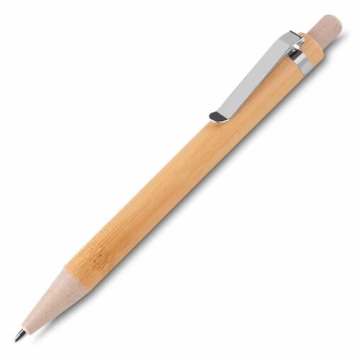 CANETA BAMBU C/ ESTOJO PAPEL SPX-14671 NA COR MADEIRA