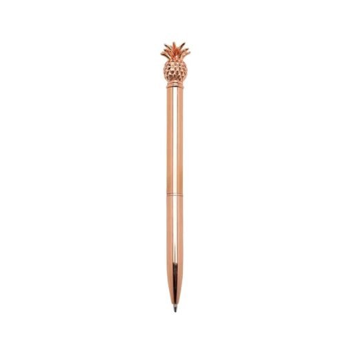 CANETA METAL ABACAXI SPX-14654 NA COR COBRE