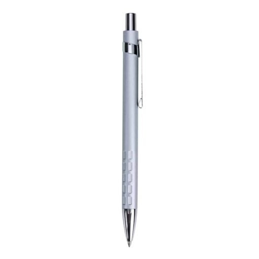 CANETA METAL RETÂNGULOS SPX-13993 NA COR PRATA OU CINZA