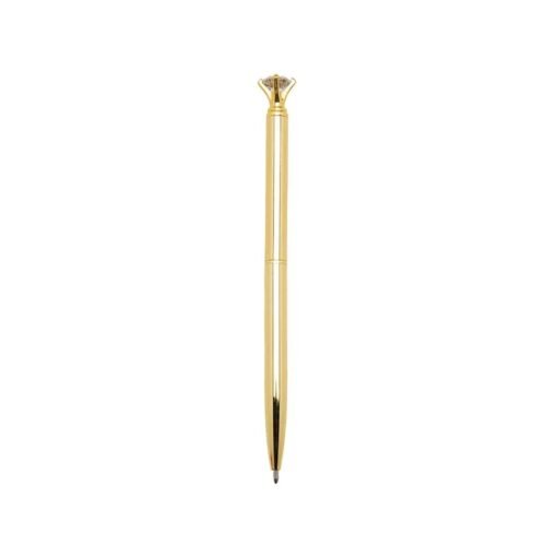 CANETA METAL DIAMANTE SPX-14657 NA COR DOURADO