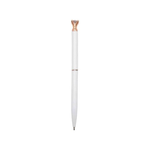 CANETA METAL DIAMANTE SPX-14657 NA COR BRANCO