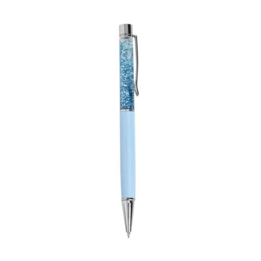CANETA METAL GLITTER SPX-04094 NA COR AZUL