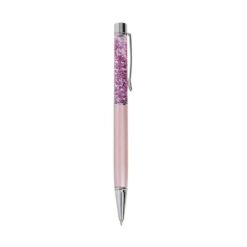 CANETA METAL GLITTER SPX-04094 NA COR ROSA