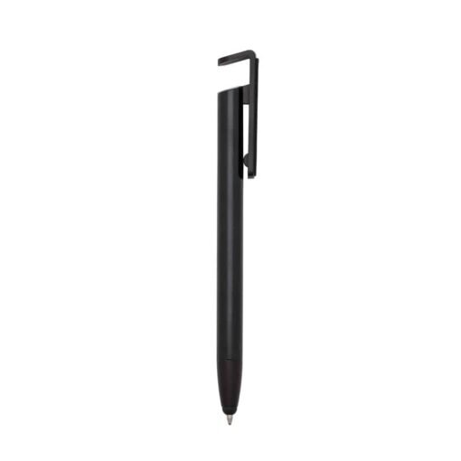 CANETA BASE CELULAR C/ LIMPADOR DE TELA E PORTA TOUCH  SPX-13589 NA COR PRETO