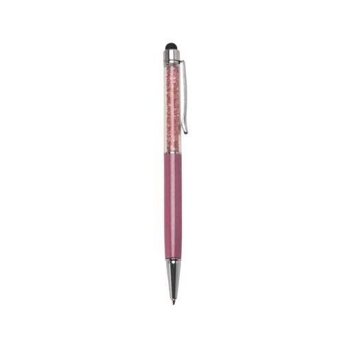 CANETA METAL TOUCH SWAROVSKI SPX-13311 NA COR ROSA