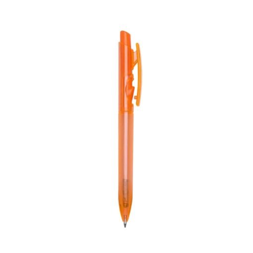 CANETA PLÁSTICA FLUORESCENTE SPX-01097F NA COR BRANCO