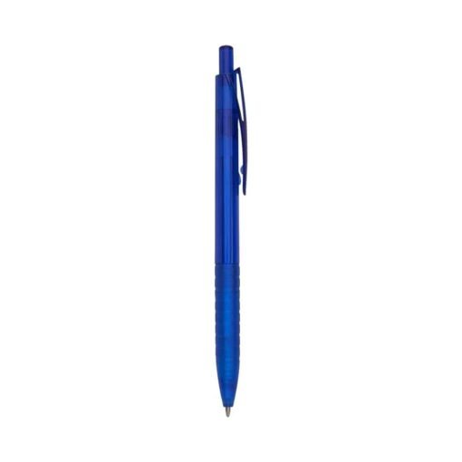 CANETA PLÁSTICA TRANSLUCIDA SPX-00401T NA COR AZUL