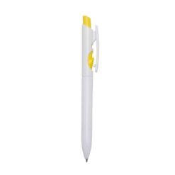 CANETA PLÁSTICA LEITOSO  SPX-01097L NA COR AMARELO