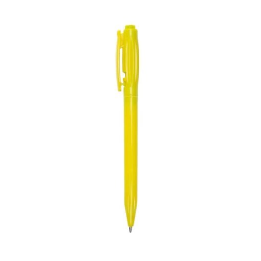 CANETA PLÁSTICA LEITOSA SPX-06161L NA COR AMARELO