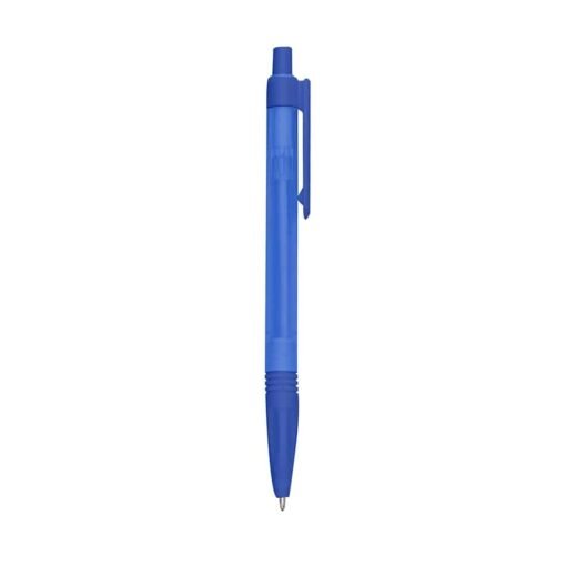 CANETA PLÁSTICA TRANSLUCIDA SPX-01095T NA COR AZUL