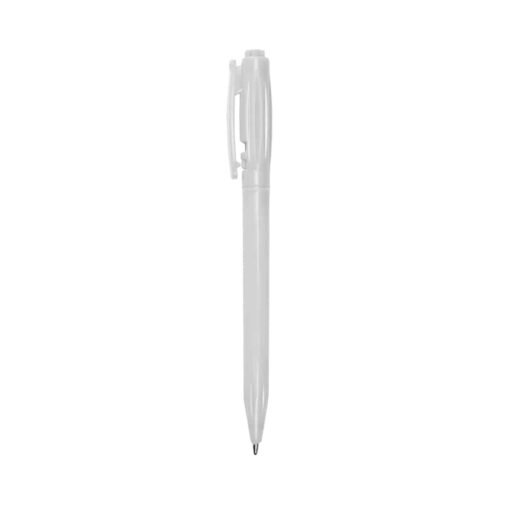 CANETA PLÁSTICA LEITOSA SPX-06161L NA COR BRANCO